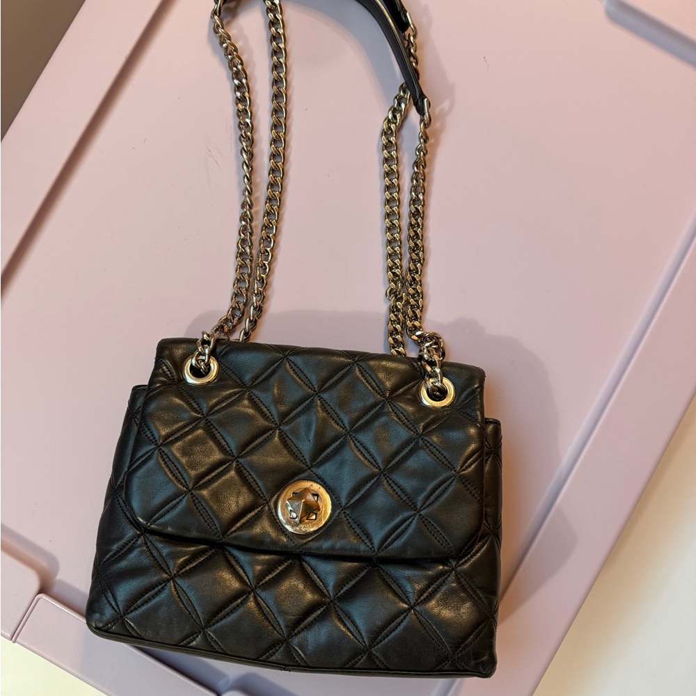 Kate Spade Black Quilted Crossbody Bag